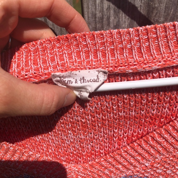 Hem & Thread Colorblock Stripe Pullover Sweater - Picture 7 of 11